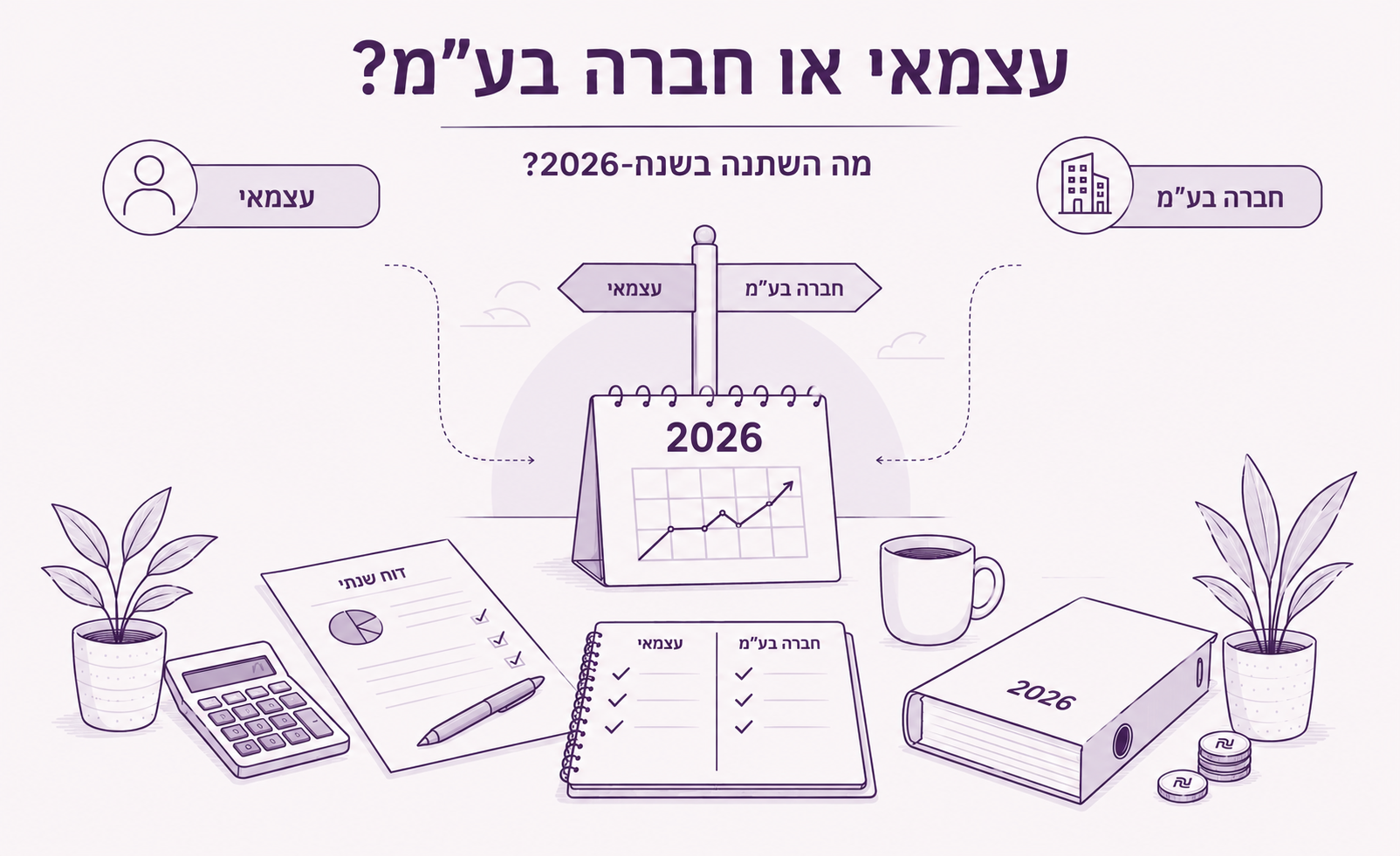 עצמאי או חברה בע"מ? מה השתנה ב-2026